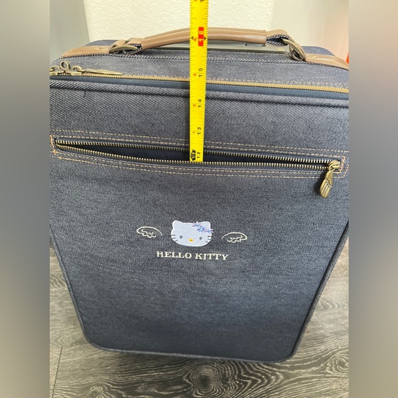 Sanrio Hello Kitty Denim Suitcase Carry On - Picture 10 of 16